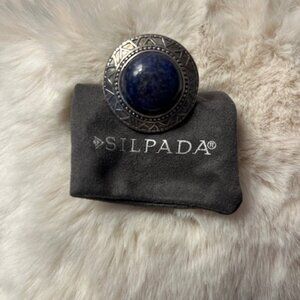 Silpada Sterling Silver - Blue Lapis Statement Ring